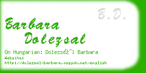 barbara dolezsal business card